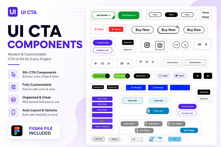 CTAFlow – Modern CTA Components UI Kit